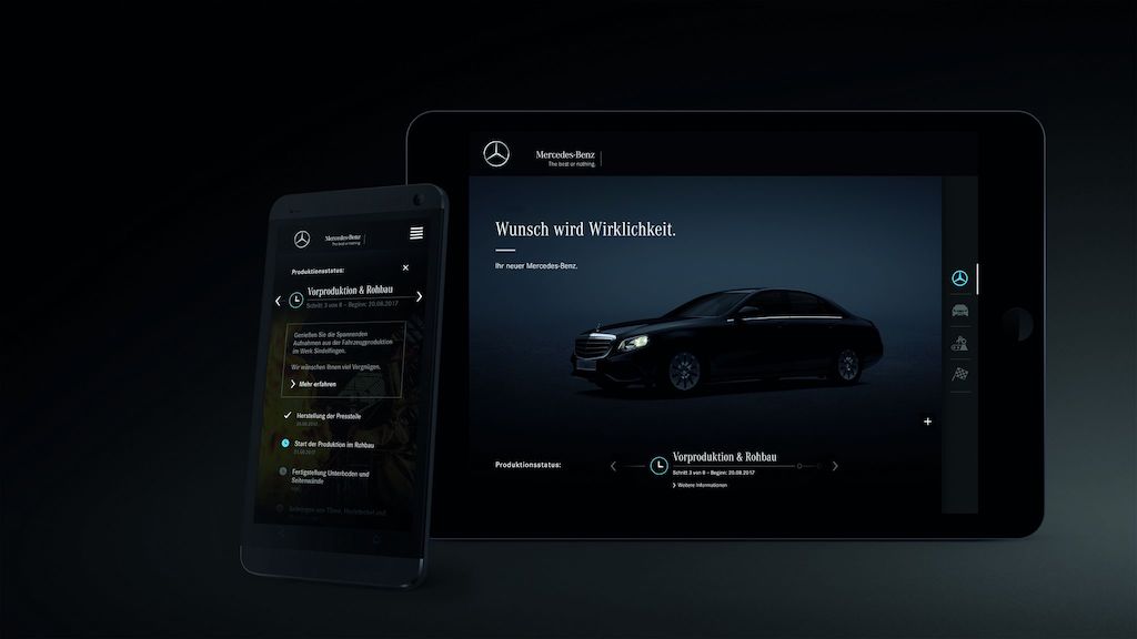 Mercedes - digitale Vorfreude
